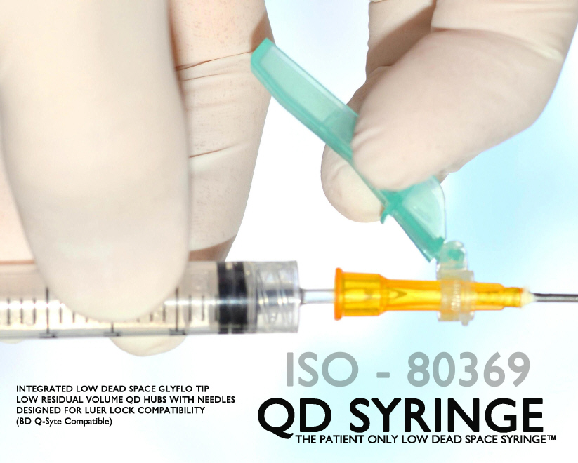 QD Syringe - ISO 80369 - Patient Only Low Dead Space Syringe System